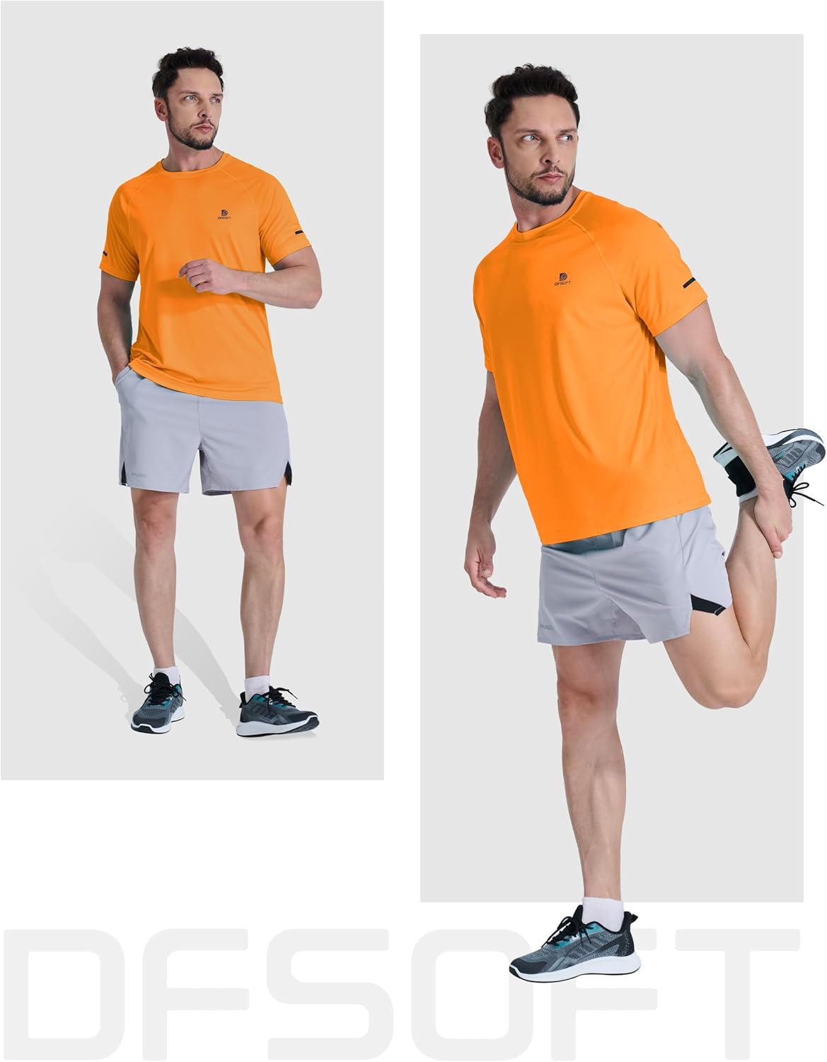 Men's Short Sleeve Workout Shirts Quick Dry Lightweight T-Shirts Gym Running Athletic Tshirt for Summer - Image 3