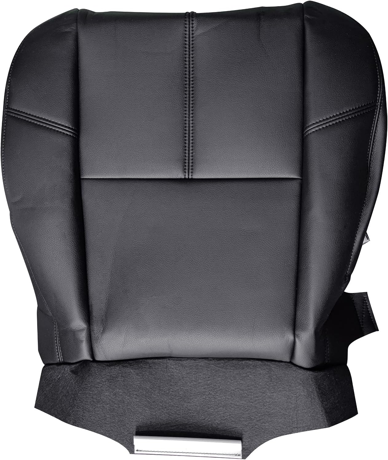 AUTOKAY Black Driver Bottom Leather Seat Cover for Chevy Silverado Avalanche 2007-2013