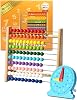 100 Ball Abacus, 100 Ball Abacus, Educational Toy, Girls, Boys, Present, Birthday, Children, Indoor, Play, Wooden, Learning, Clock Set, 6 Years Old