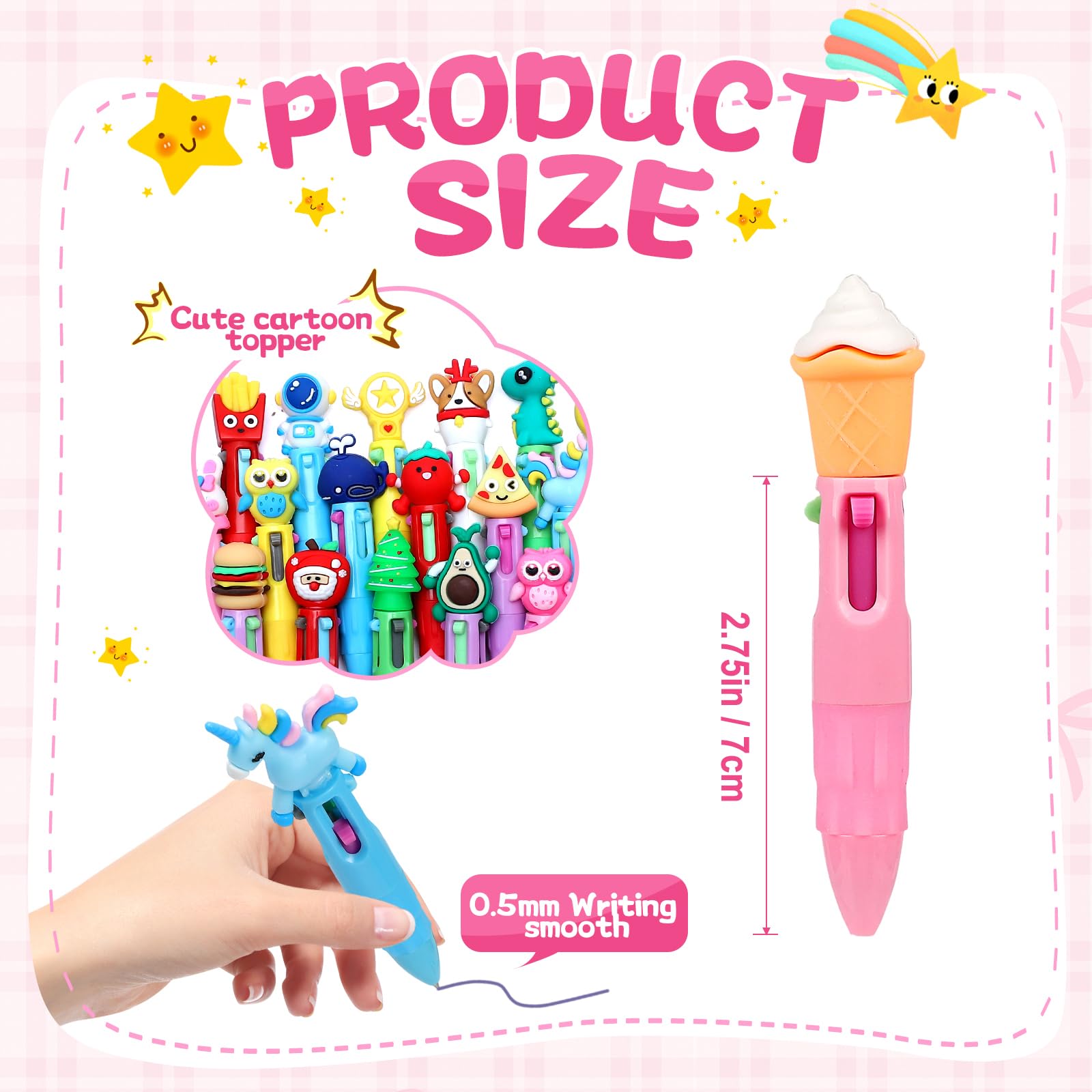 pupuluck 40Pcs Multicoloured Pens All in One - Image 3