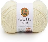 Vista 25 de Lion Brand Yarn Feels Like Butta - Ovillo de lana suave para tejer y tejer, aterciopelado, paquete de 3, color gris pálido