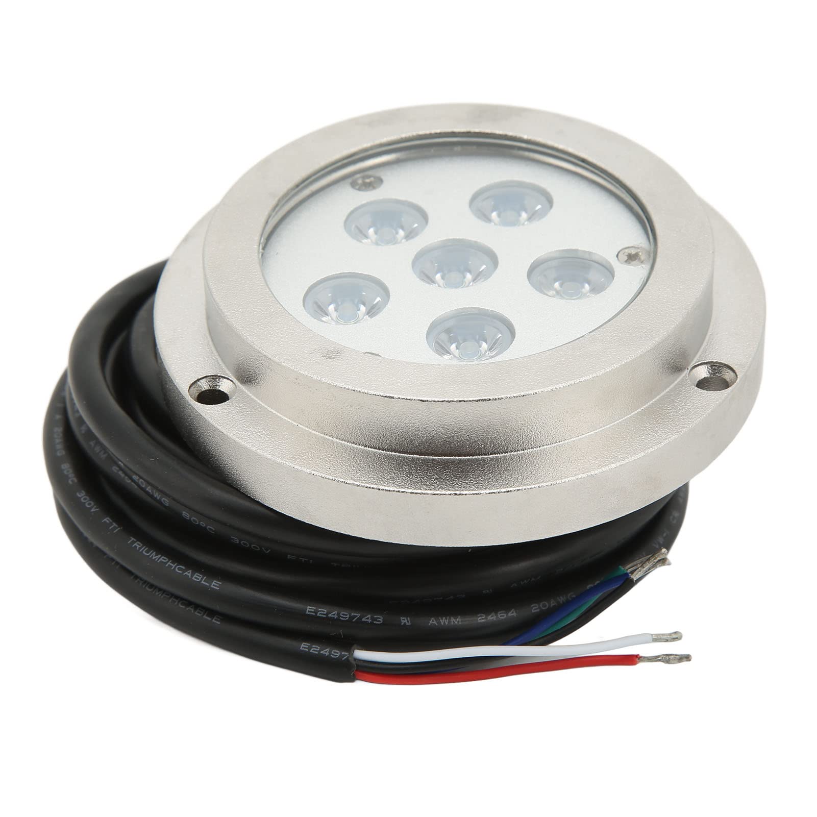 Luce Subacquea Marina Impermeabile IP68, 3,8 Pollici in Acciaio Inossidabile 316 LED per Barca a Tenuta Forte per Navi Yacht Barche a Motore