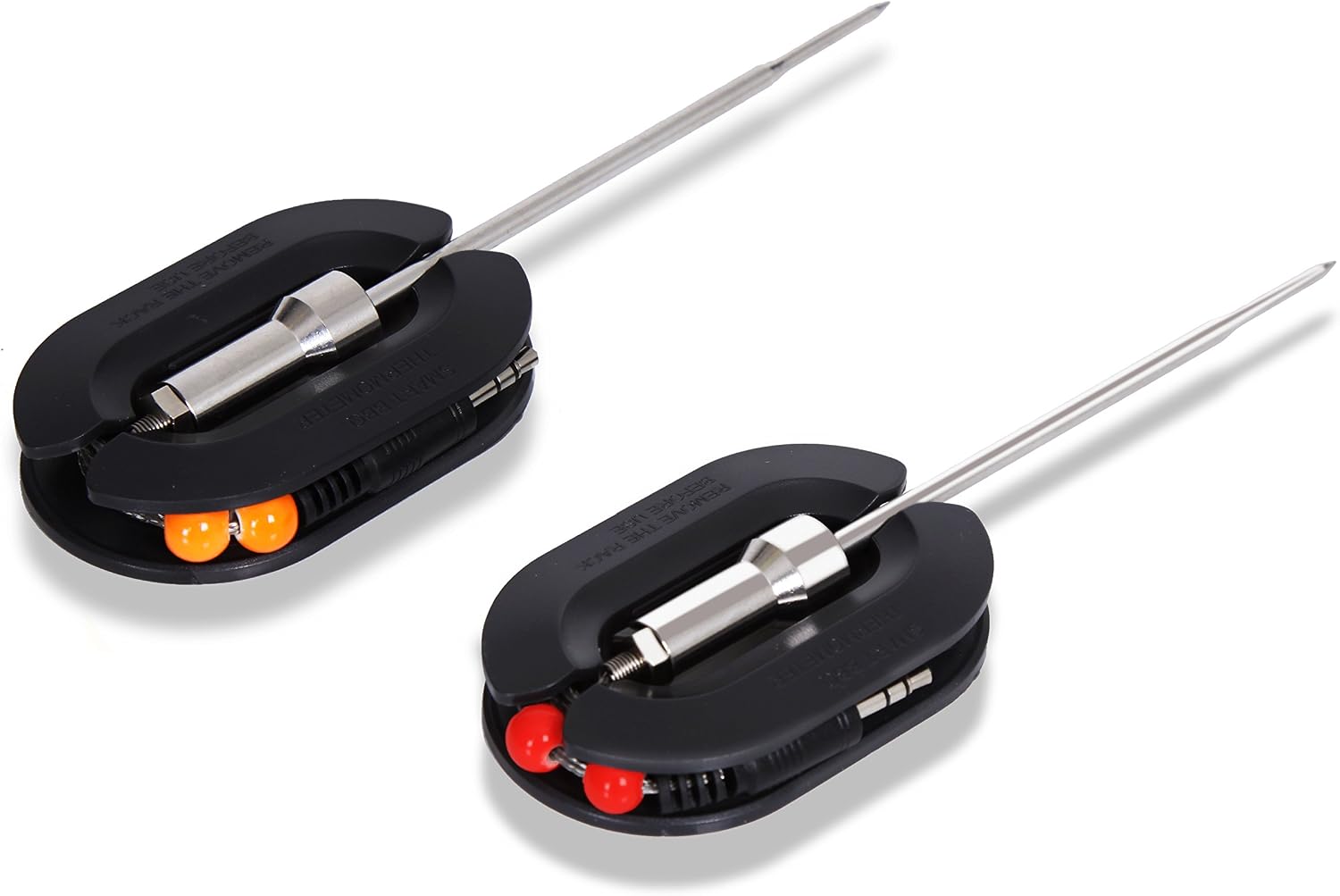 Upgraded Barbecue Thermometer Temperature Probes - 2 Pcs Stainless Steel for NutriChef PWIRBBQ80 Bluetooth Wireless BBQ Digital Thermometer - Works w/ All Kinds of Meat - NutriChef