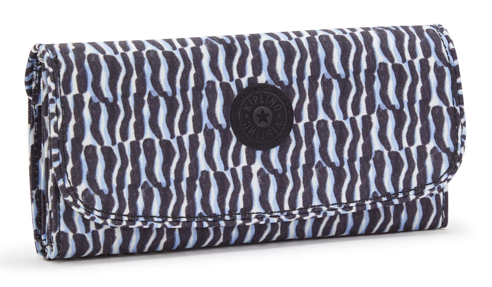 Kipling Money Land, Billetera Grande, Azul (Holiday Waves)