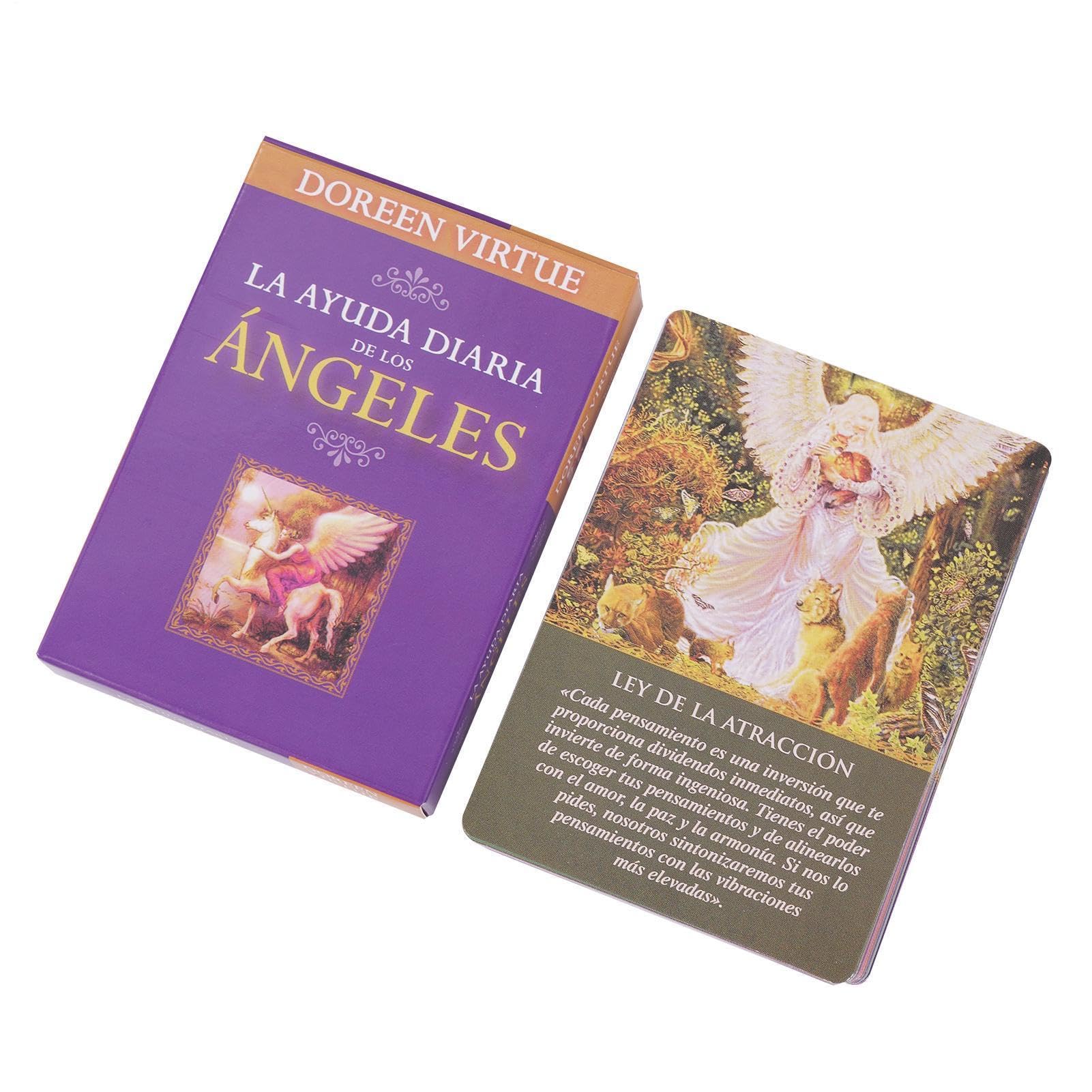 Daily Guidance from Your Angels Oracle Cards Deck, 44 Cards Tarot & Oracle Card Set for Divination & Spiritual Insight