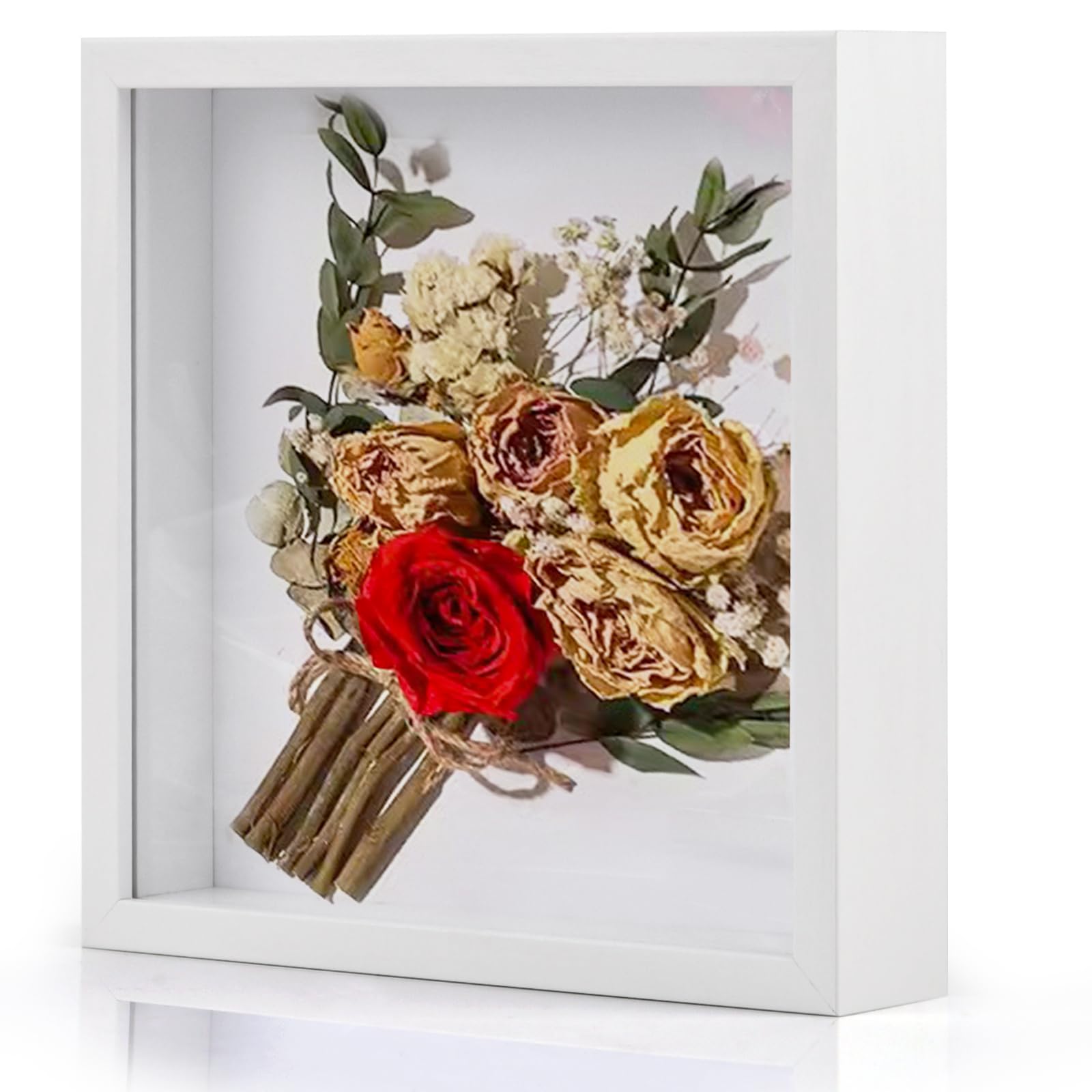Cadre photo 3D blanc pour immortaliser vos souvenirs de mariage en relief