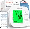 iHealth Track Monitor de presión arterial inteligente para brazo con brazalete de rango amplio | Monitor de presión arterial Bluetooth para brazos de adultos estándar a grandes, compatible con iOS y Android 1
