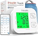 iHealth Track Smart Upper Arm Blood Pressure Monitor with Wide Range Cuff That fits Standard to Large Adult Arms, Bluetooth Compatible for iOS & Android Devices