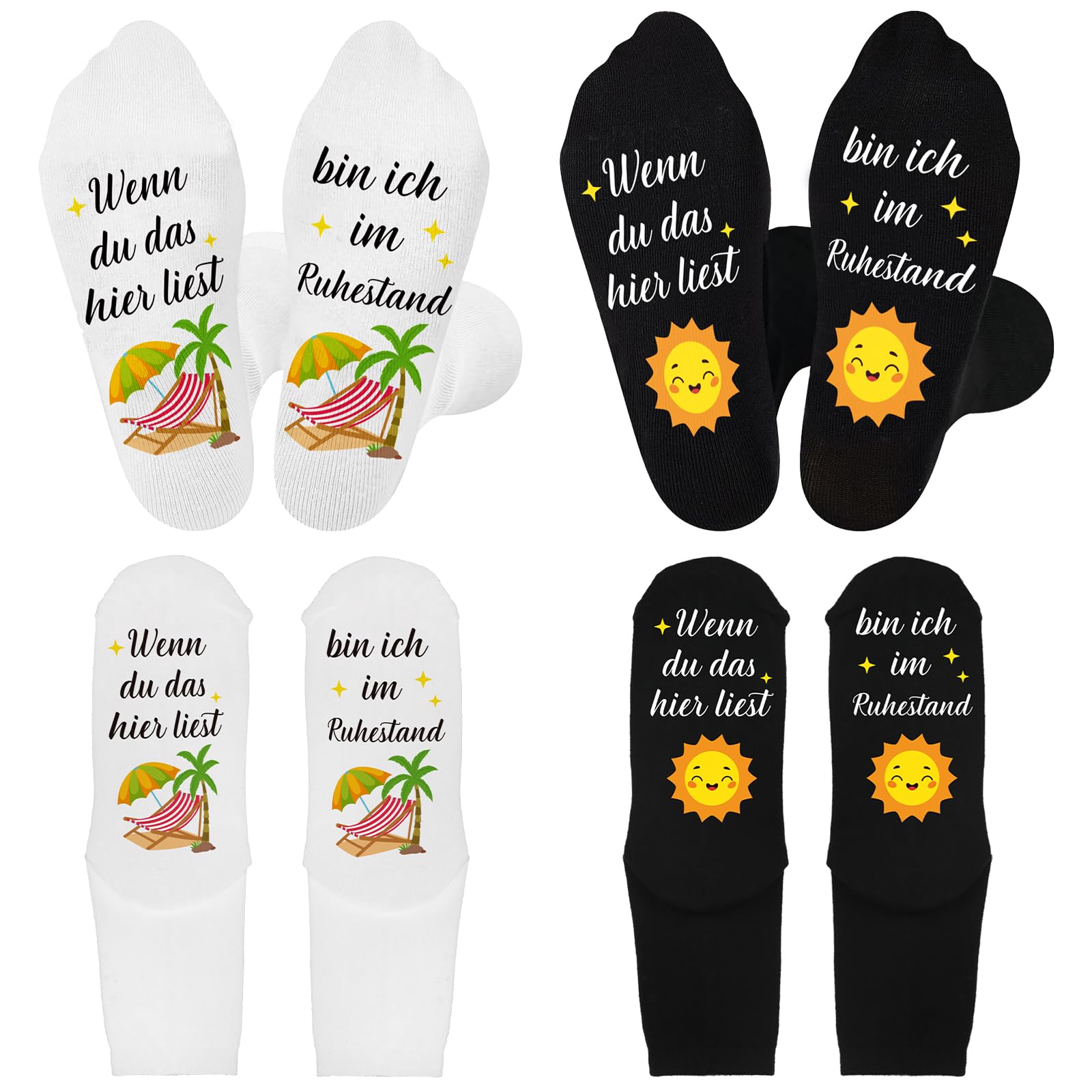 Lustige Rentner Socken "ICH BIN IN RENTE" - Kuschelsocken Als Abschiedsgeschenk