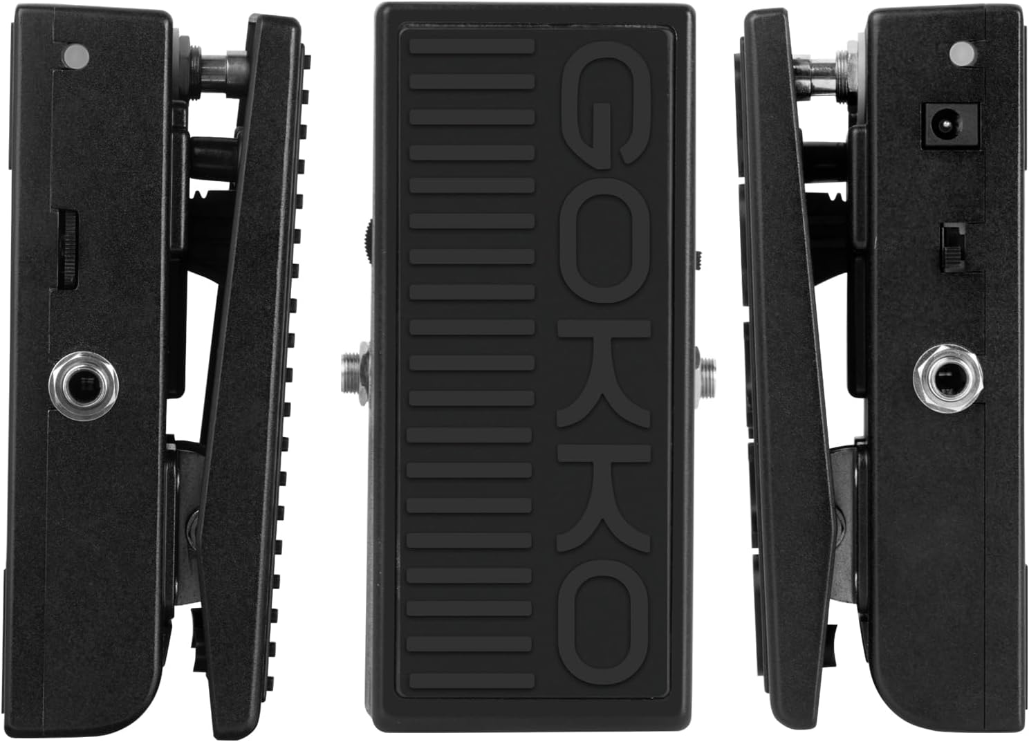 GOKKO Mini Wah Volume Pedal GK-64 - Dual Function Wah and Volume Pedal, Compact Design, True Bypass, LED Indicator - Perfect for Guitarists Seeking Versatile Control