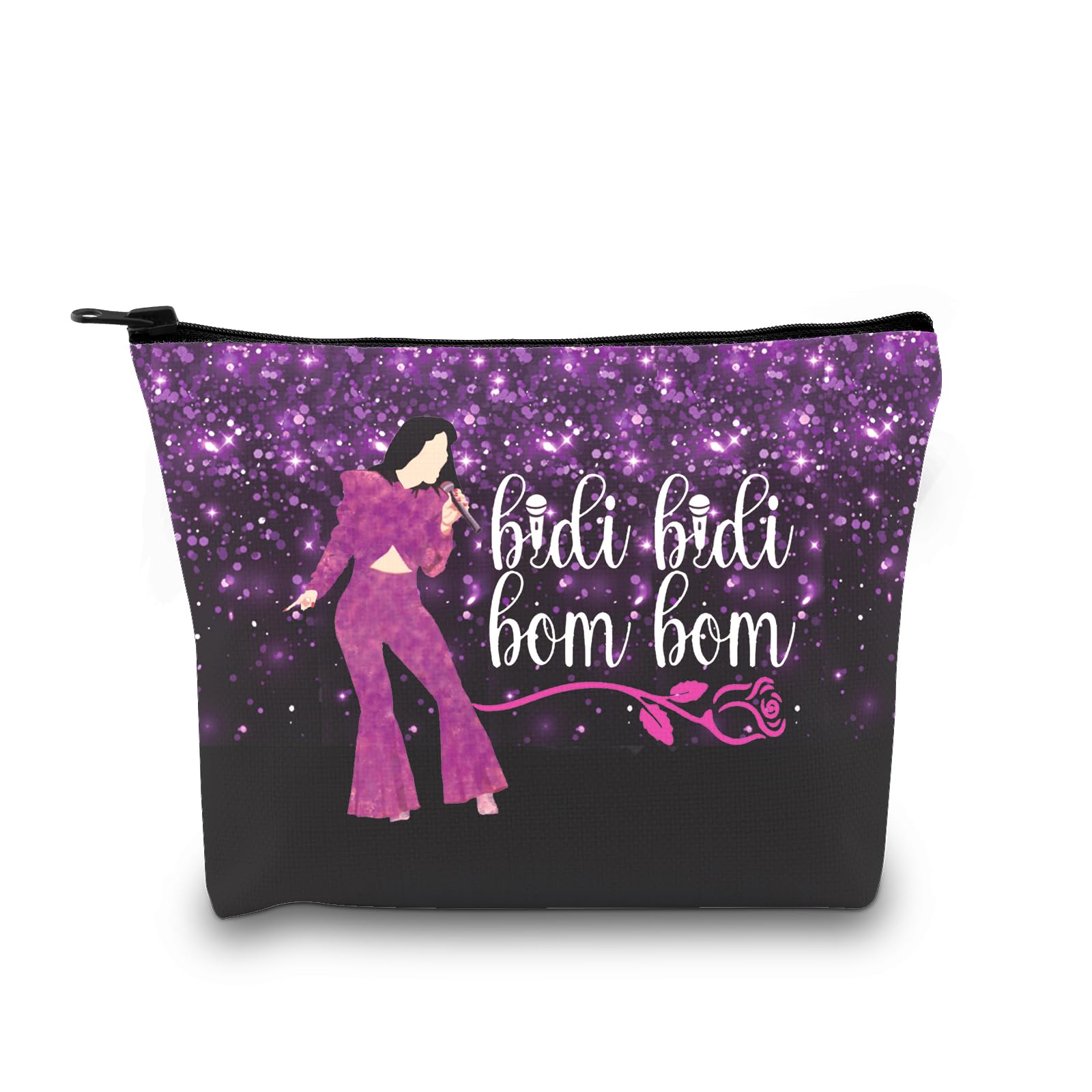 XYANFA Singer Makeup Bag Bidibidi BomBom Latin Dance Lyric Gift Singer Fans Zipper Pouch Purse Crossbody Bag