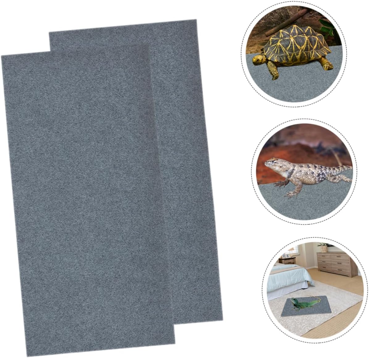 2pcs Reptile Tank Accessories Reptile Material for Substrate Pet Supplies Easy to Clean Long-