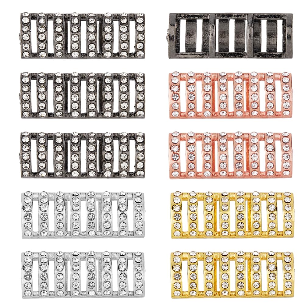 DICOSMETICBead Connectors for Watch Band Making - Hollow Alloy Beaded Band Adapters