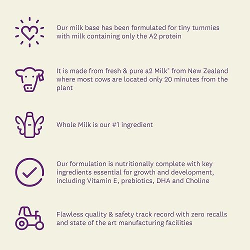 Miniatura 7 de A2 Platinum Premium Fórmula infantil para bebés de 0 a 12 meses  Polvo a base de leche con hierro  Nutricionalmente completo  Vitamina E,