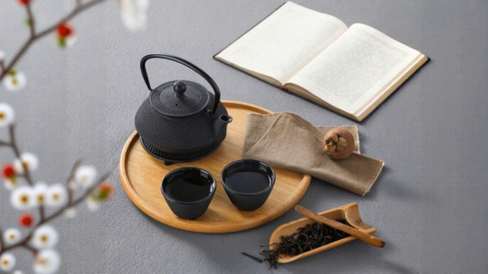 Amazon.com | Velaze Cast Iron Teapot Set,Japanese Teapot Heat