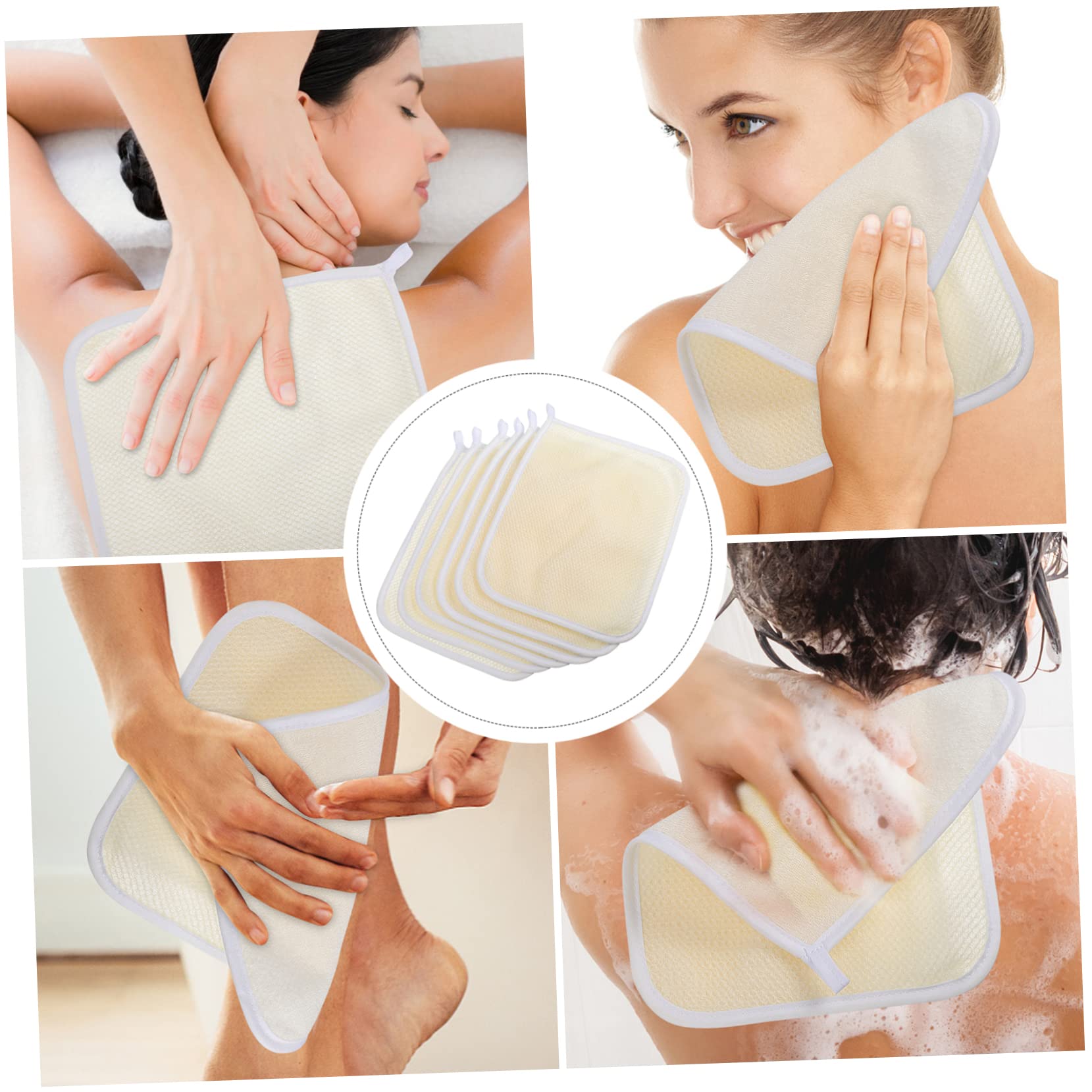 48 piezas de toallas de baño, esponja de limpieza, toallas de spa for el cuerpo, esponja de lavado corporal, esponja de ducha, toalla de lavado de cara, toalla de fregado de espalda, cepillo de ducha,