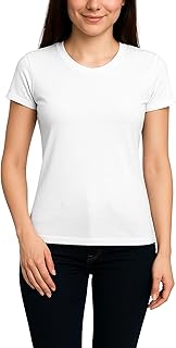 Mizah Women's Cotton Comfortable T-Shirt Fashion Design All Times High Quality Versatile - Badi Half Sleeve Solid For Girls And Women From 50 To 100K