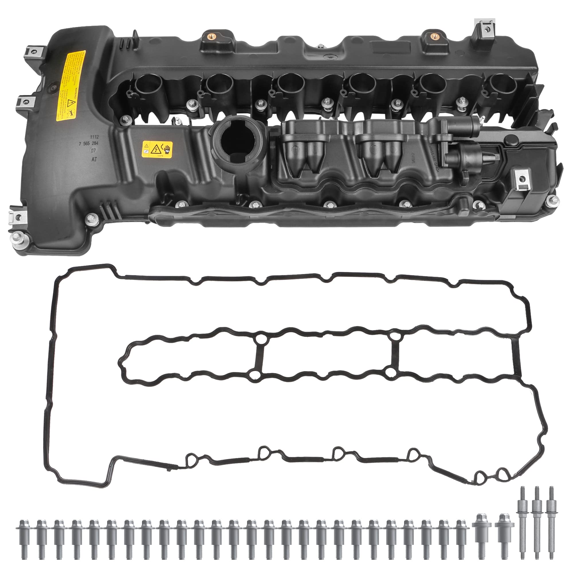 Photo 1 of MOSTPLUS 11127565284 Engine Valve Cover Compatible with BMW 535i 135i 335i X6 Z4 N54 Turbo Valve Cover