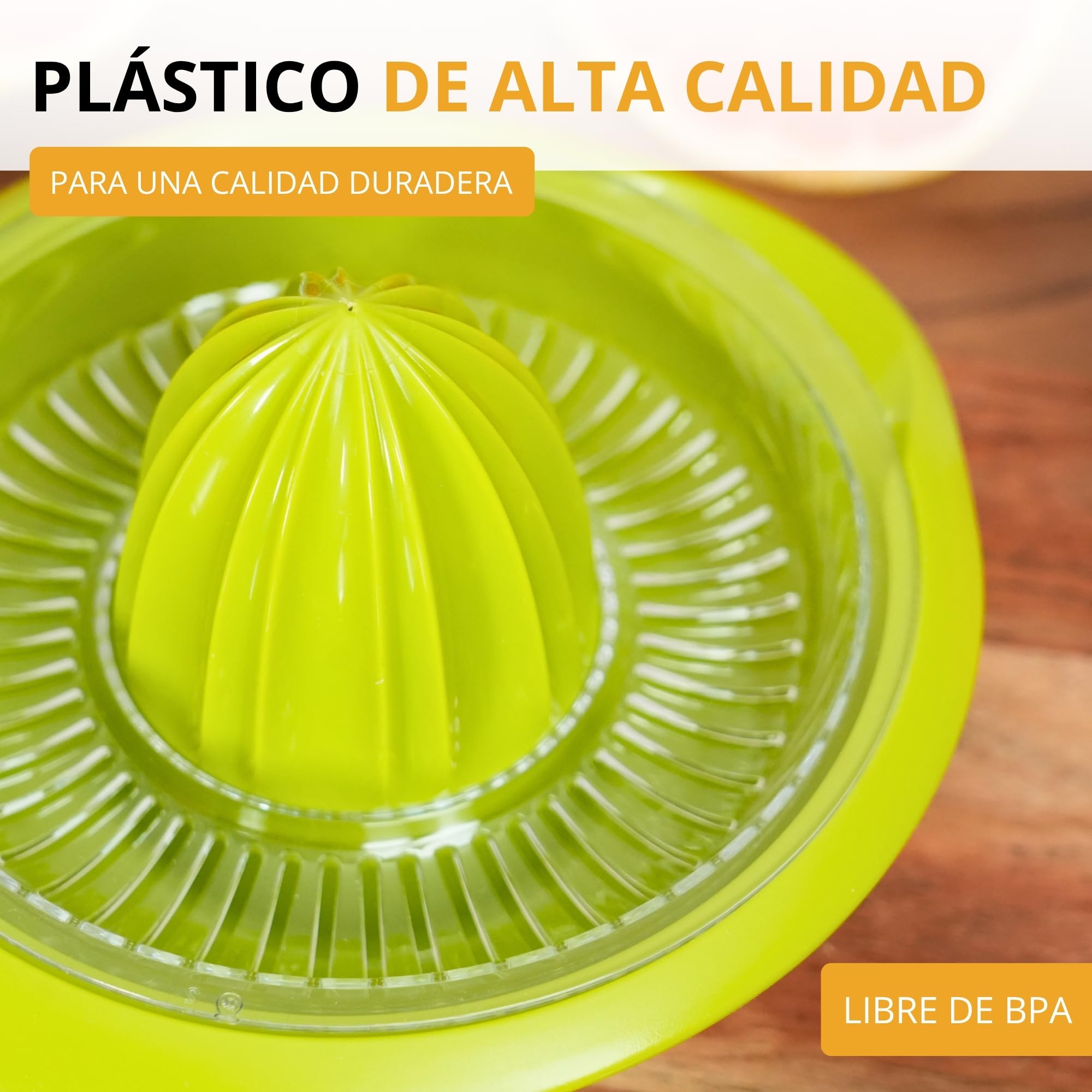 Westmark Exprimidor de limón/cítricos con recipiente, Diámetro: 18,7 cm, Capacidad: 0,5 litros, Plástico, Limetta, Verde manzana, 3091227A
