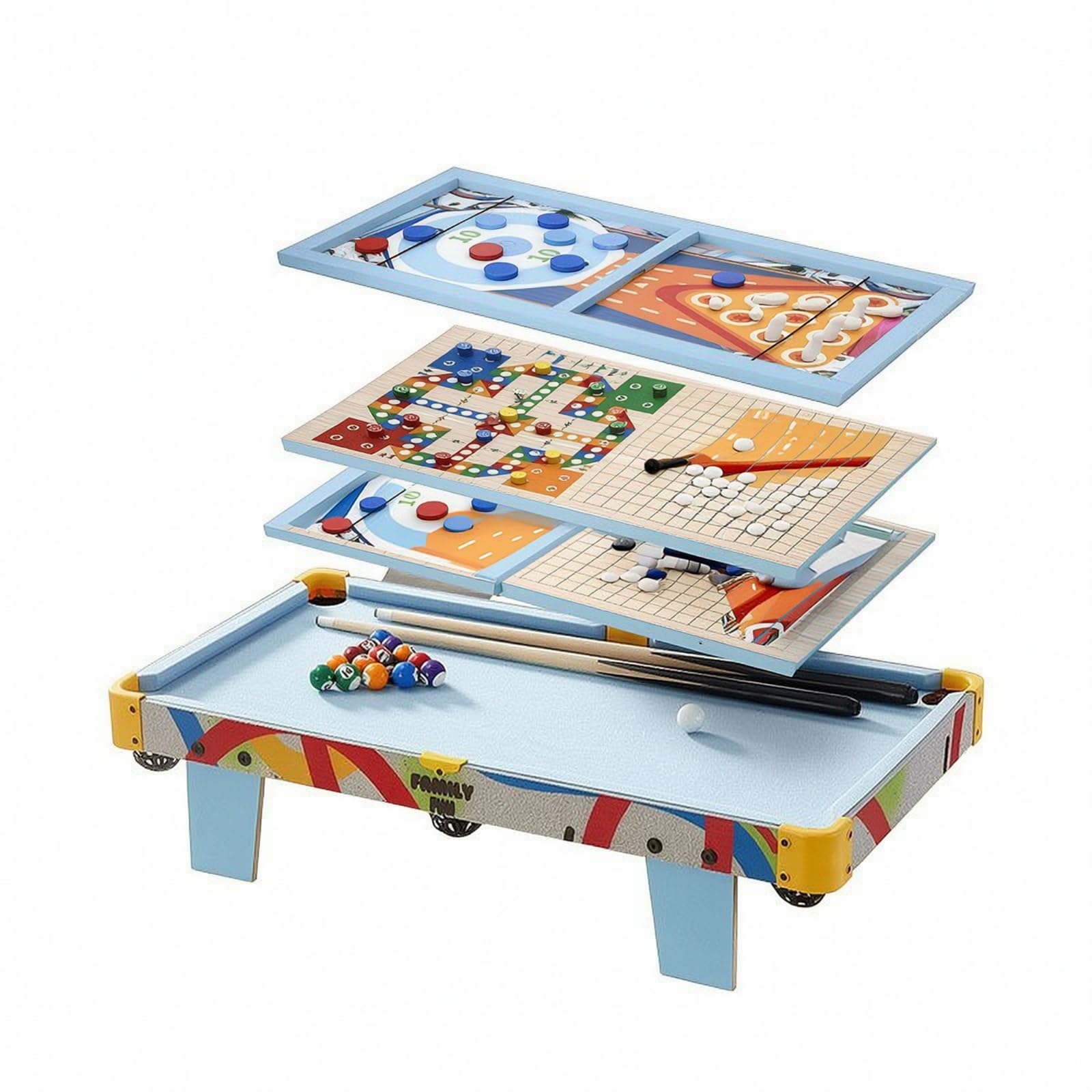 Table Billard Table Équilibrée Multifonctionnelle, Compacte, pr lon, Appartement, Famille