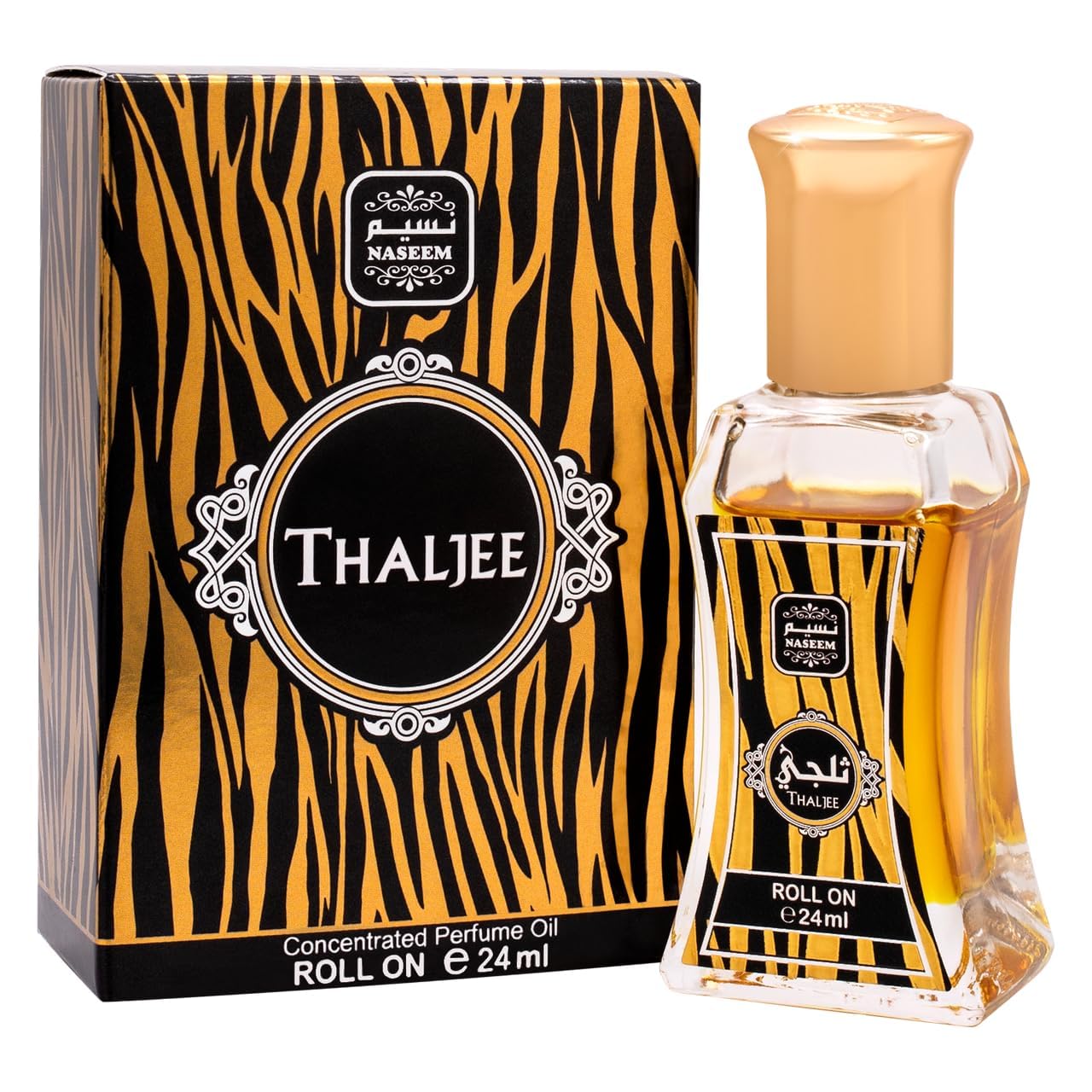 Thaljee 24ml Roll-On Perfume Oil | Elegant Oud, Amber, Leather, Spice, & Musk Fragrance for Men & Women | Alcohol-Free, Long-Lasting Luxury Eau De Parfum | Oil