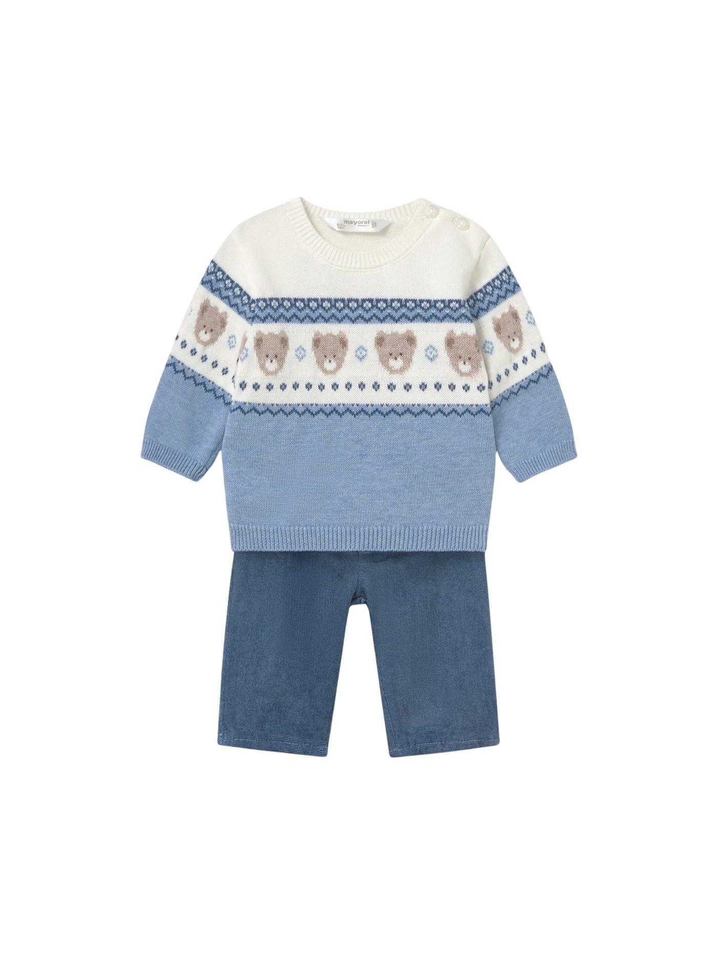Mayoral Set Lange Hose Pullover für Baby - Jungen Blau