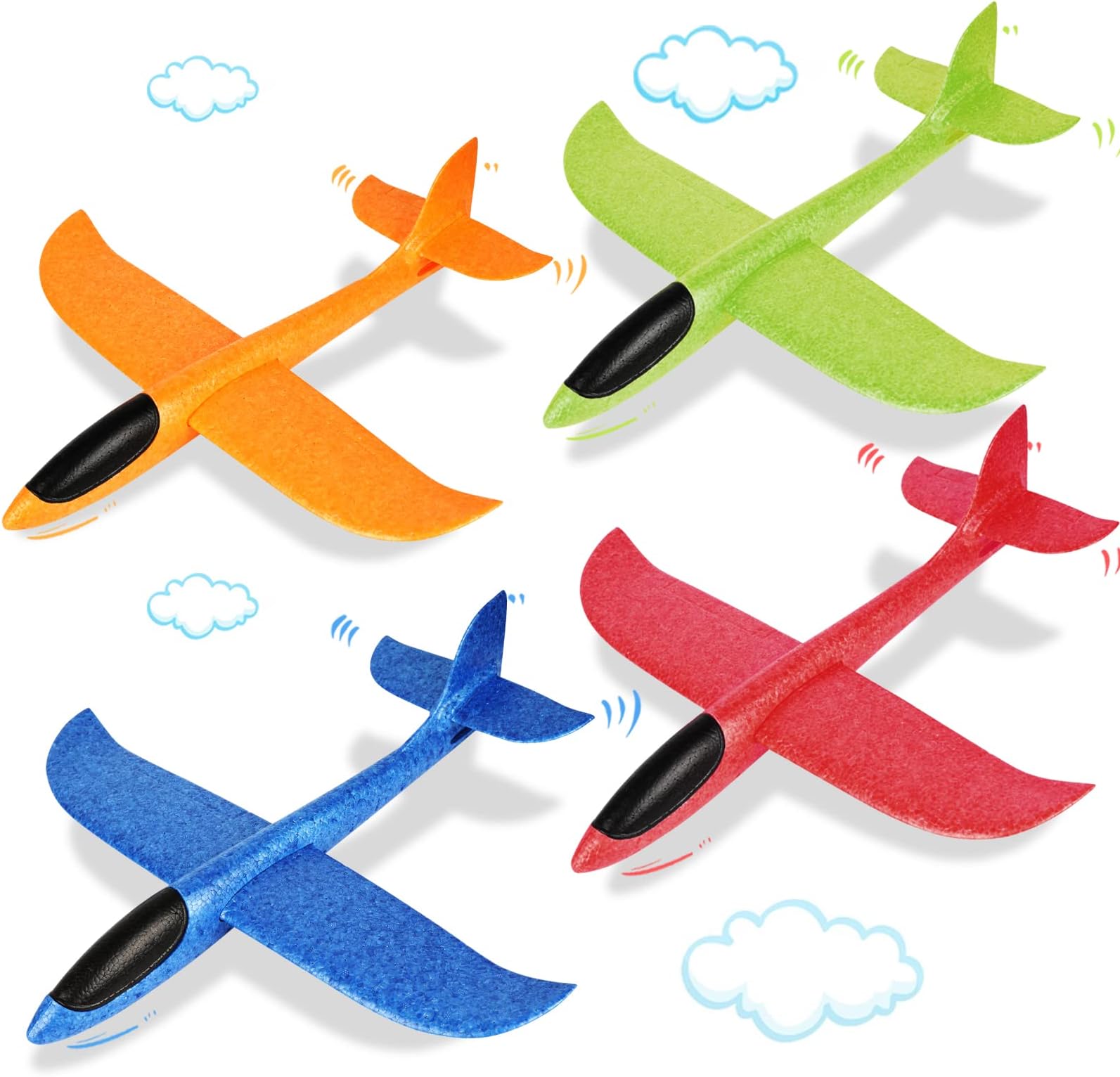 flugzeug kinder spielzeug Huture 2 Stücke 15 Zoll Styroporflieger Flugzeug Kinder Flugzeug