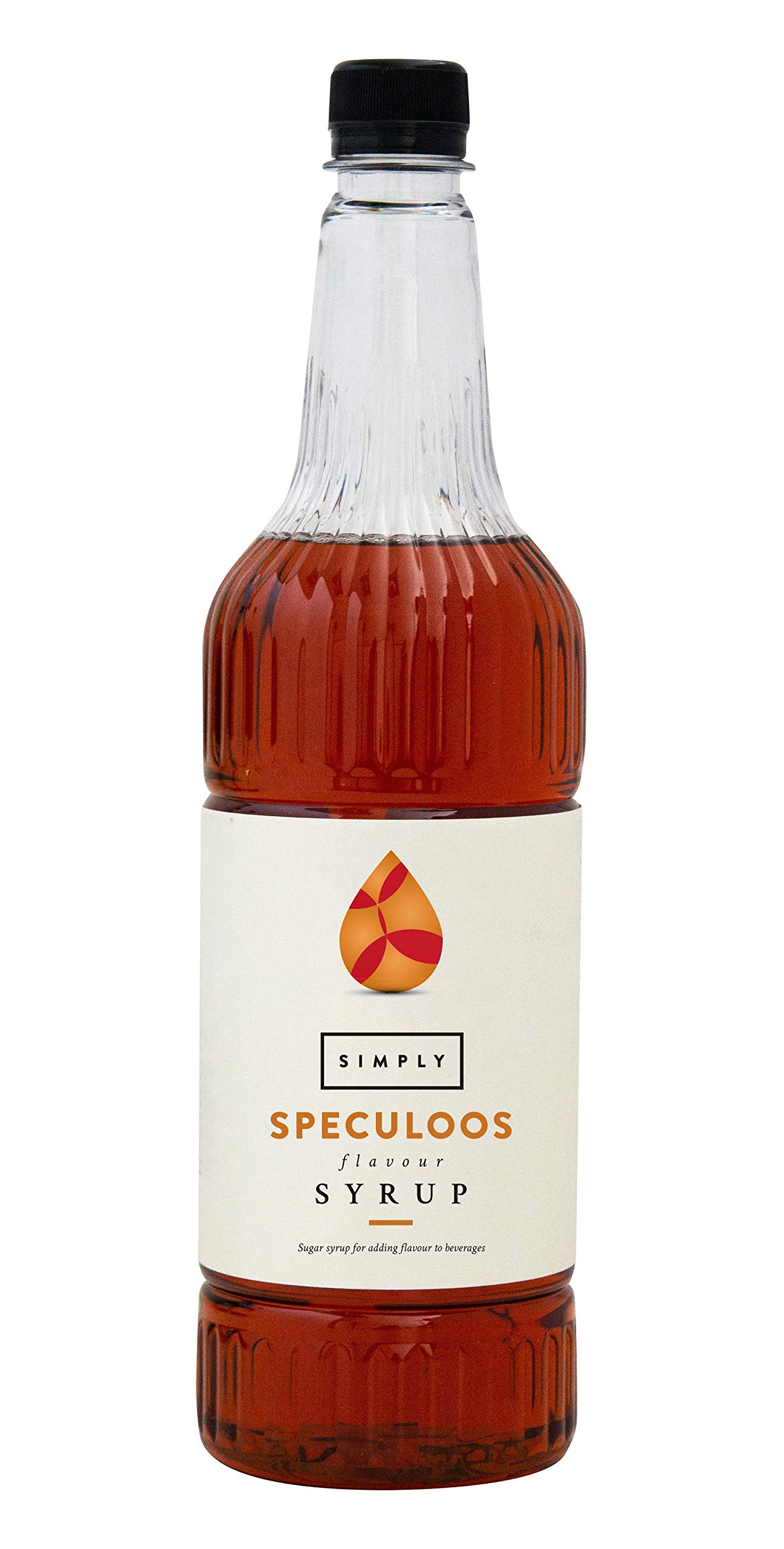 Simply Speculoos Caramelised Biscuit Syrup, Vegan & Nut Free Flavoured Syrup for Coffee, Cocktails & Baking (1 Litre)