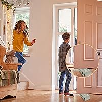 Vista 6 de Topes de puerta para la parte inferior de la puerta – 8 tapones de goma para puerta – Tope de puerta de goma apilable para mayor seguridad