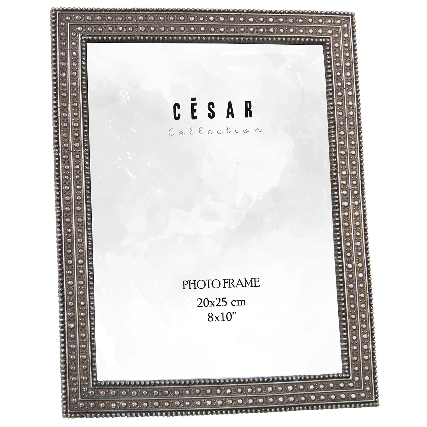 Cadre photo argenté 20x25cm pour décoration salon et bureau élégant