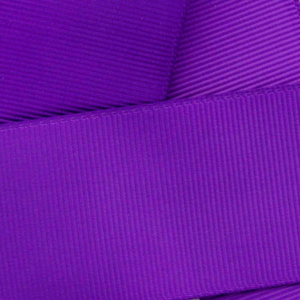 1.5インチのグログランリボンソリッド。 5 yard パープル