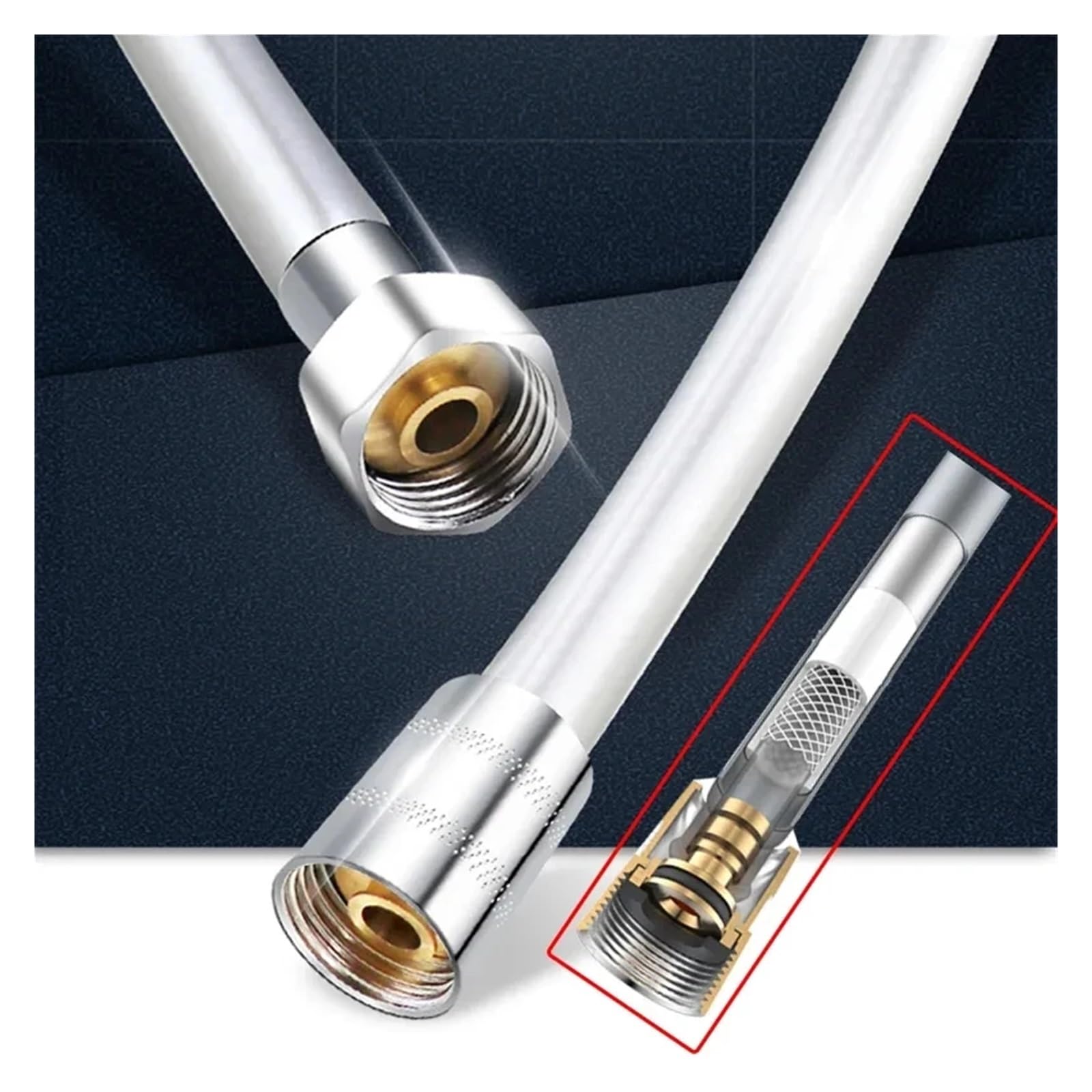 Tubo flessibile ad alta pressione in PVC-Silicone Tubo dell'acqua multistrato per accessori da bagno e sanitari Prestazioni potenti per esigenze idrauliche