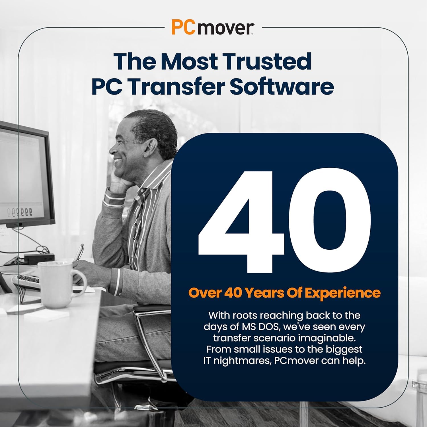 Laplink PCmover Professional - Mueva sus aplicaciones, archivos y configuraciones de una PC antigua a una nueva - Software de transferencia de datos - 1 licencia de uso