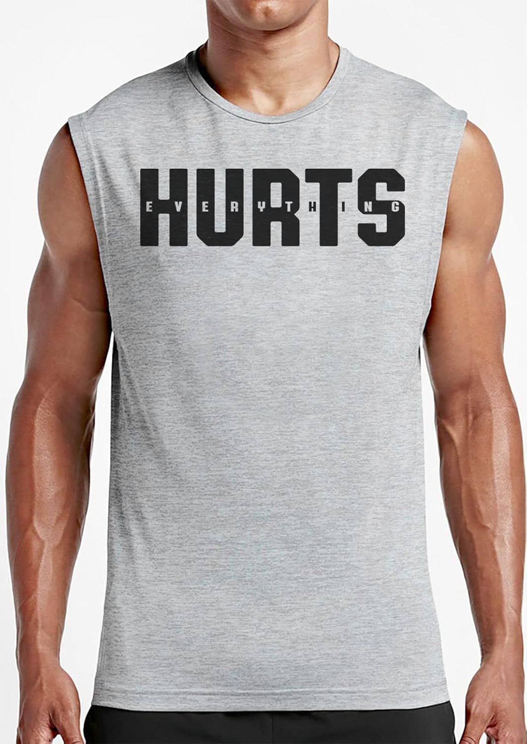 Gymish Lifestyle Graphic Gym Muscle Tank Tops for Men – Funny Sleeveless Workout Lifting Shirts