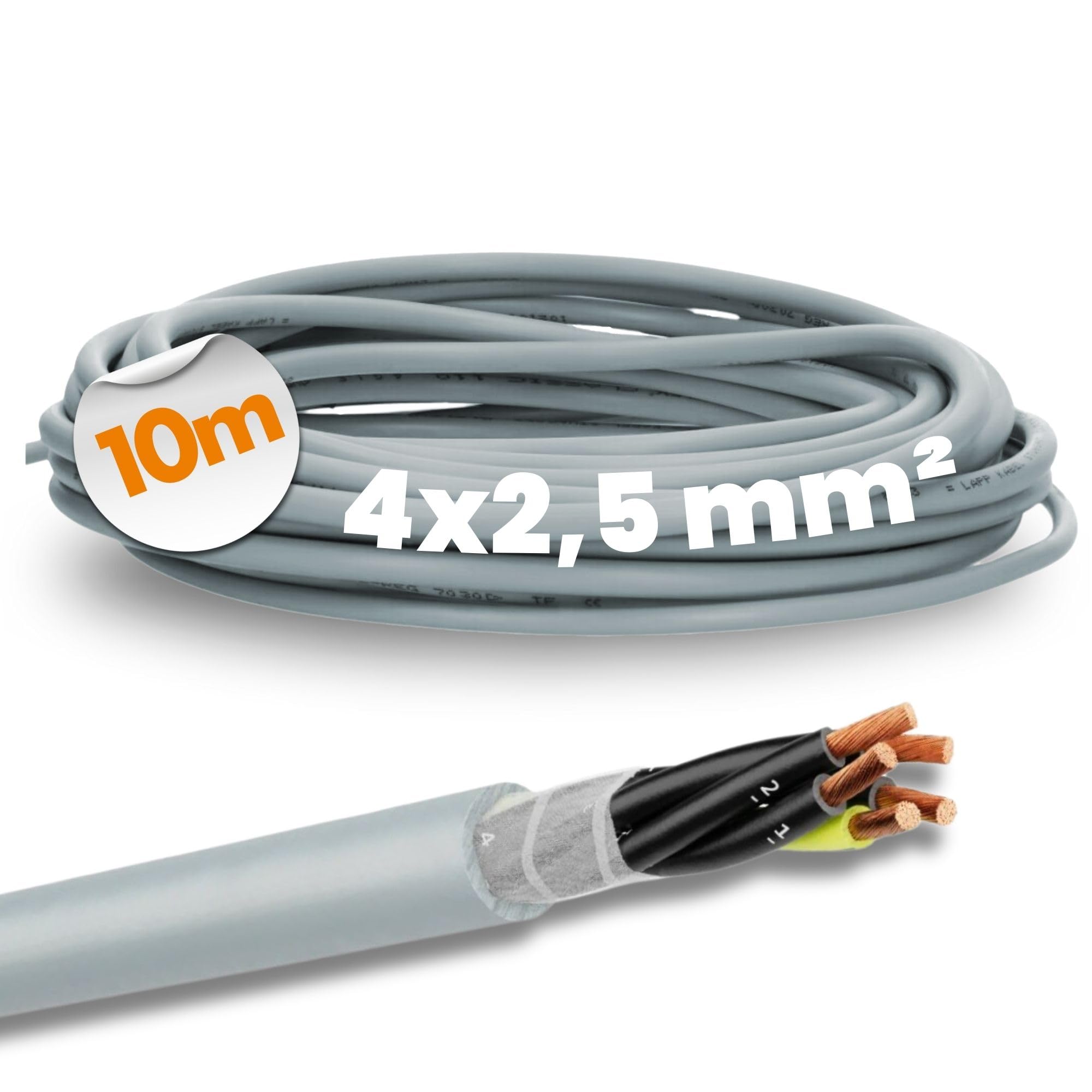 Lapp ÖLFLEX CLASSIC FD 810 Cavo di Controllo 4G2,5 mm² Flessibile | Cavo multipolare in PVC per catene da traino, resistente all'olio, ideale per automazione e parti mobili di macchine