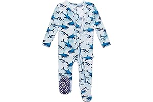 Bestaroo Bamboo Viscose 2-way Zipper Footie Pajamas for Baby Boy
