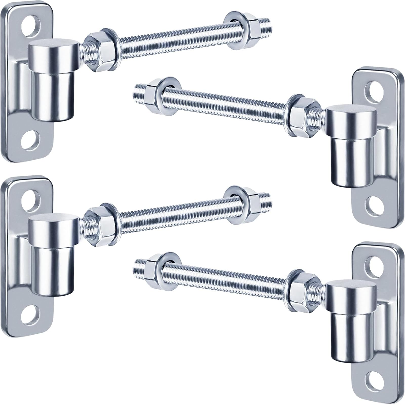 Cerniere per Cancello, Confezione da 4 Cerniere per Porte, Cerniere Pesanti per Cancelli in Acciaio Inossidabile, per Cancello da Fattoria/Cancello da Giardino/Recinzione in Legno, 150mm