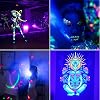 UV Black Light Spotlight 100 W 365 nm LED Black Light Lamp IP66 Waterproof UV Floodlight with Plug Floodlight for Blacklight Party Glow Party Disco Bar [Energy Class F]