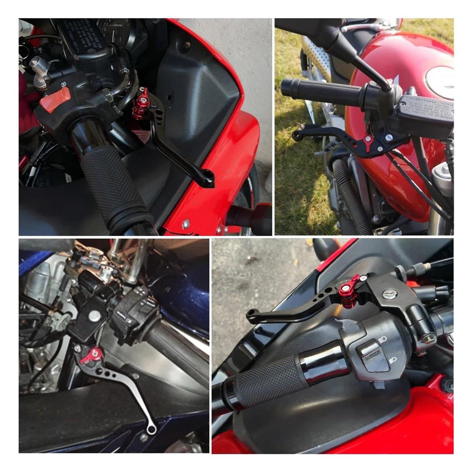 Leve Manubrio Per CB600F Per CB900F Per HORNET Per CBR900RR Per CBR600 F/F2/F3/F4/F4i Per CBF600 N/S Leve Freno Frizione Regolabili Per Moto Leve Freno Frizione(5)