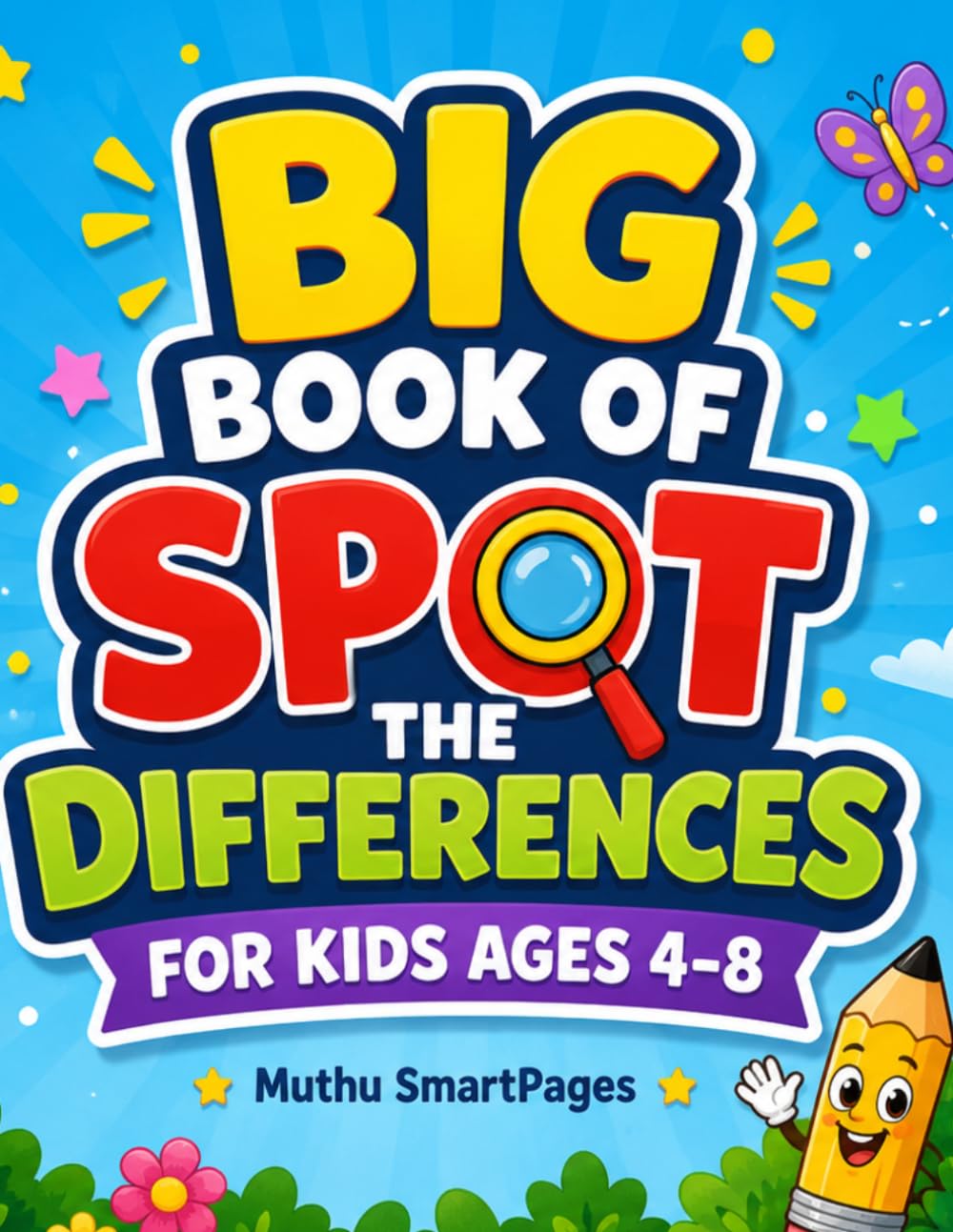 Big Book of Spot the Differences for Kids Ages 4–8: Fun and Colorful Brain Games to Improve Focus and Observation Skills