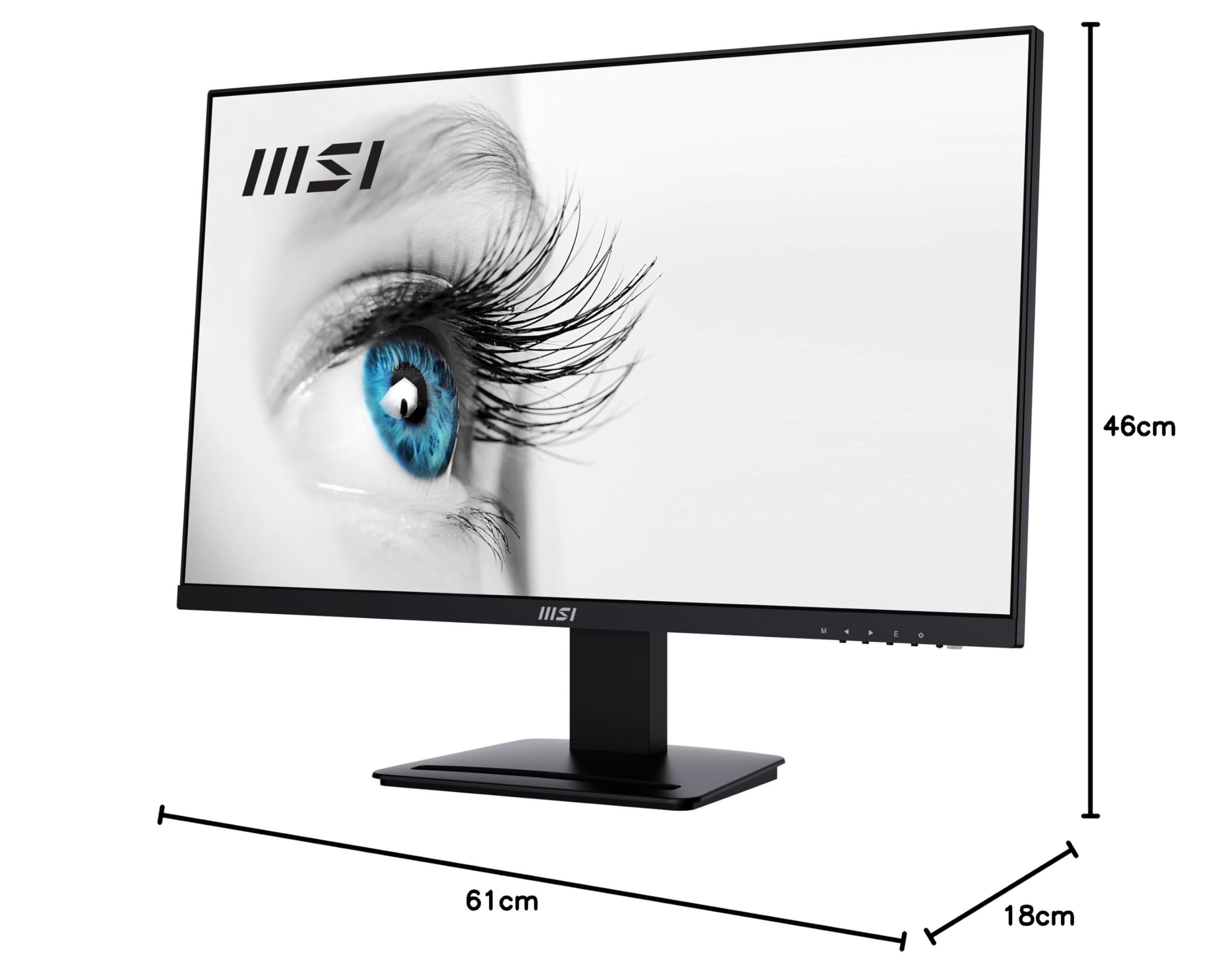 Monitor MSI PRO MP273A 27" Full HD IPS 1920x1080 100 Hz VESA HDMI 1.4 DP 1.2a
