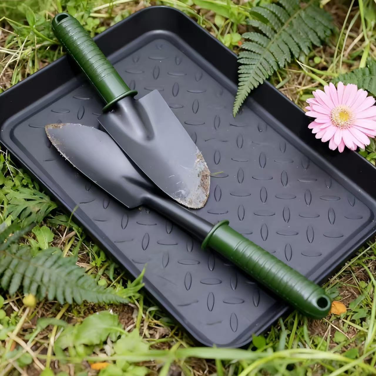 DZS 3 Packs Plastic Shoe Tray and Boot Mat, Durable Waterproof Entryway Tray for Indoor Use, Multi-Set for Muddy & Wet Footwear