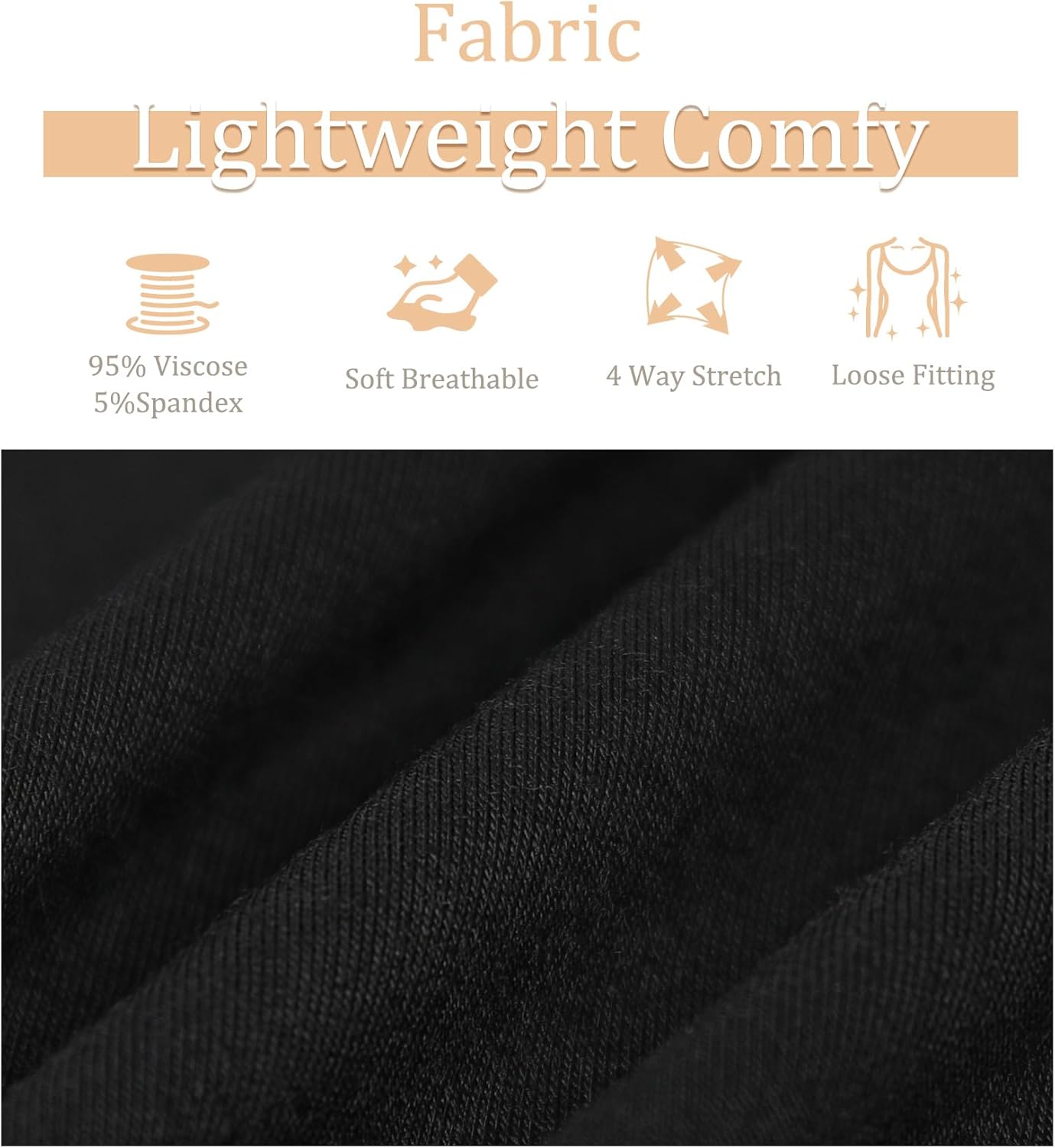 ANYFITTING Tank Top with Built in Bras Women Padded Flowy Loose Camisole Shirt Square Neck Sewn in Medium Support Wide Strap - Image 5