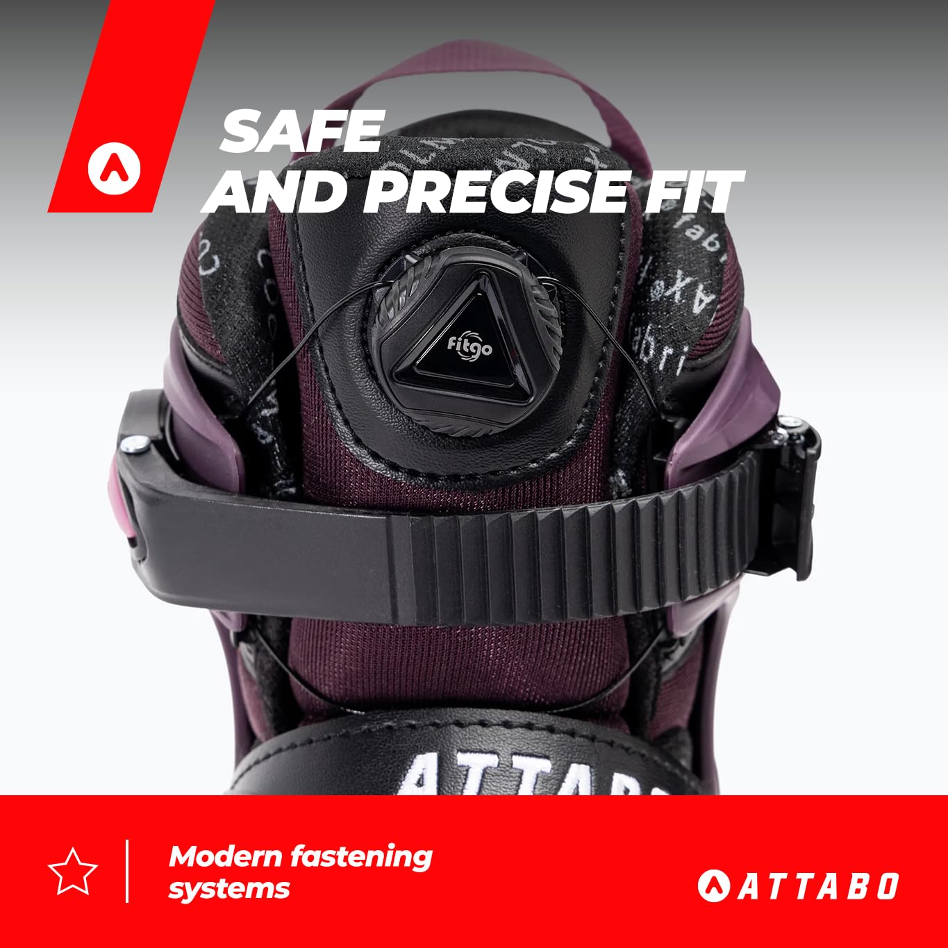 ATTABO Patines en Línea Fitness OneFoot 36-40 EU Violeta Patines de Mujer Ligeros y Duraderos PP Shell Coolmax Lining Montaje rápido FITGo Rodamientos ABEC-7 Ruedas PU 82A Cómodos y con Estilo