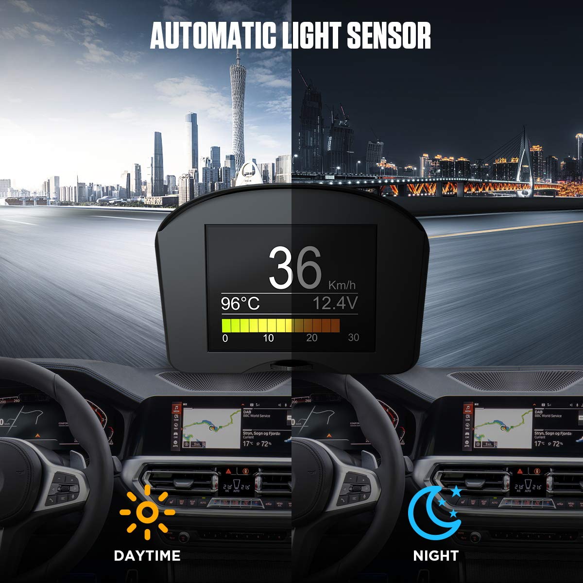 Automatic light sensor feature of AUTOOL X50 Plus