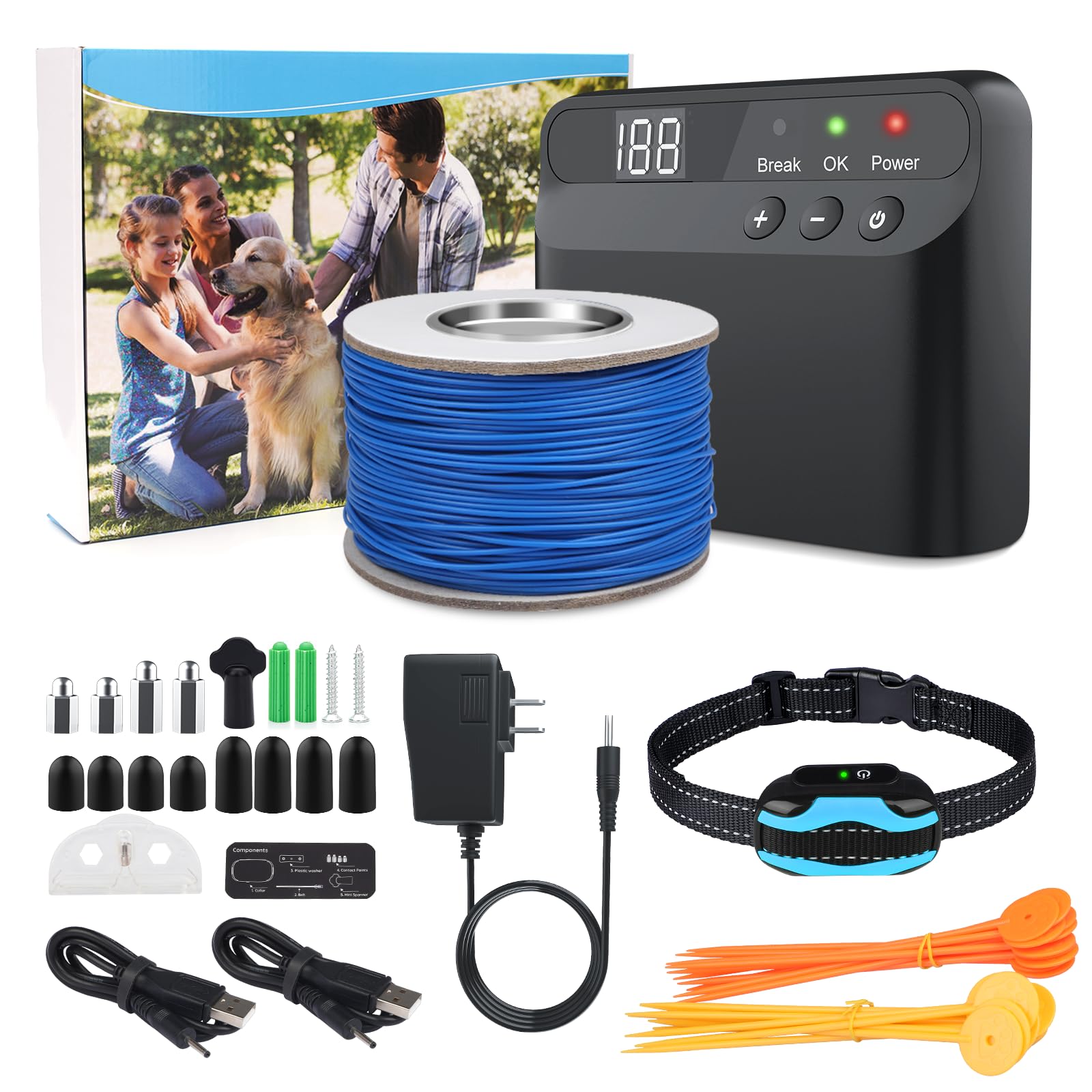 Photo 1 of PcEoTllar Electric Fence for Dogs, Underground Dog Fence System, 1 Collar