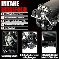 Vista 4 de MITZONE Colector de admisión mejorado con junta compatible con Mercedes 2006-2012 C230 C300 C350 E350 E280 GLK350 ML450 S400 SLK300 R350 V6 272