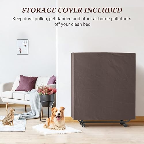 Miniatura 5 de Homieasy Cama plegable con colchón, cama plegable portátil con funda de almacenamiento, cama plegable para adultos con colchón de espuma