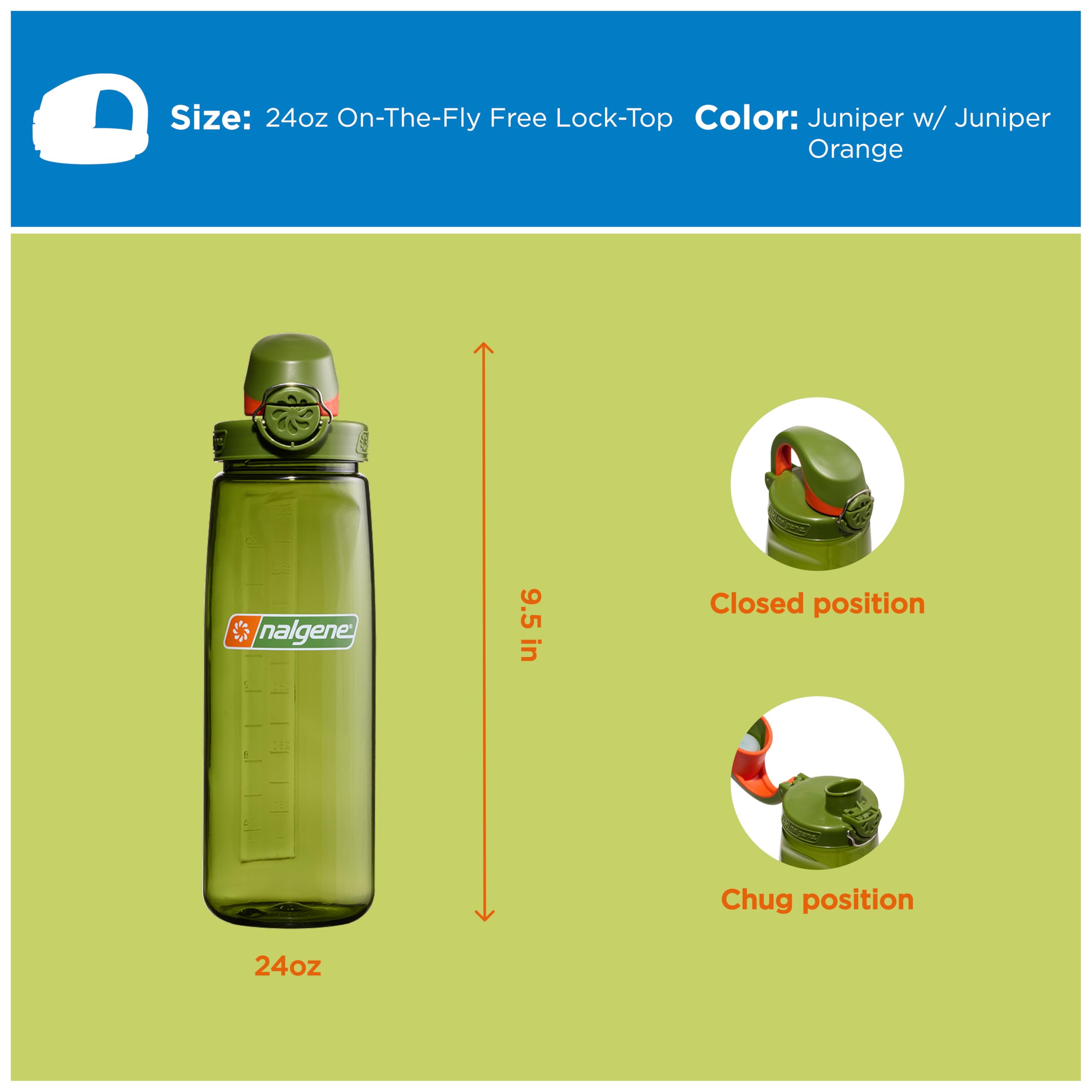 Nalgene OTF Sustain butelki na napoje Juniper 0,65 l