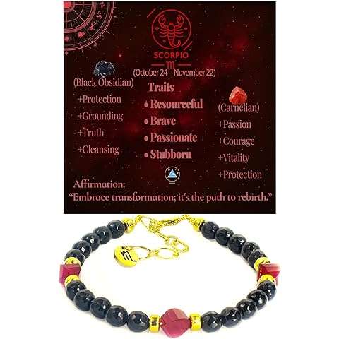 Ayriwoyi Zodiac Bracelets for Women 12 Constellations Healing Crystal Shiny Facet Beads Birthstone Bracelet Birthday Inspirational Gifts for Women Horoscope Astrological Bracelet